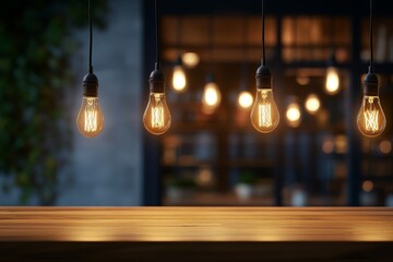 Warm, vintage-style cafe ambiance