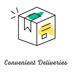 Convenient Deliveries Icon. Scheduled, Fast, and Hassle-Free Pet Food Shipping to Your Doorstep
