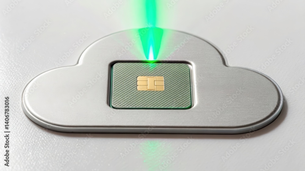 Poster unique cloud shaped micro device with embedded technology for contactless nfc communication solution