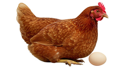 hen and egg isolated on transparent background PNG