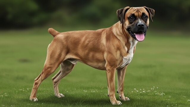 Boxador - A Playful Crossbreed Dog in Action