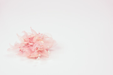 ピンク色の造花04