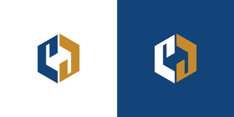 modern and cool letter PD initials logo design