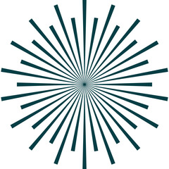 Obraz premium Sun Rays Shape