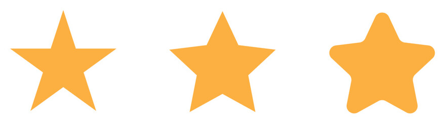 Decorative star elements collection vector