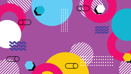 Modern abstract background with memphis elements for Background Slide Business Card etc