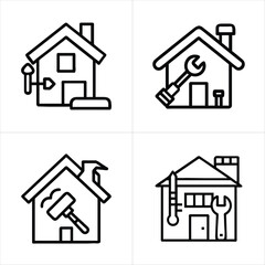 renovation icon set
