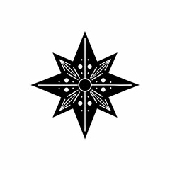 Fototapeta premium creative details North Star Icon Vector Illustration