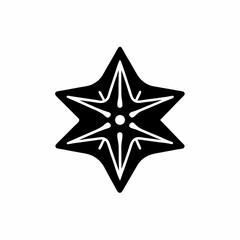 creative details North Star Icon Vector Illustration