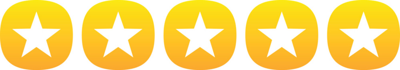 Five stars testimonial product rating flat black edgy icon for apps, UI, template and websites. Product Quality, Feedback, Customer review. review service, satisfaction. 5 score.