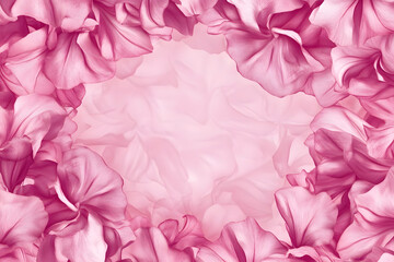 Pink Petals Frame: Soft, Delicate Bloom