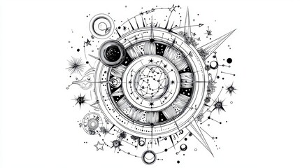 Obraz premium Intricate Space Design Artwork