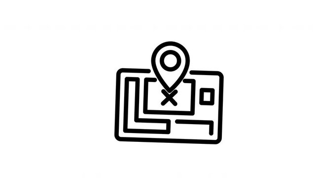 icon line motion graphic layout