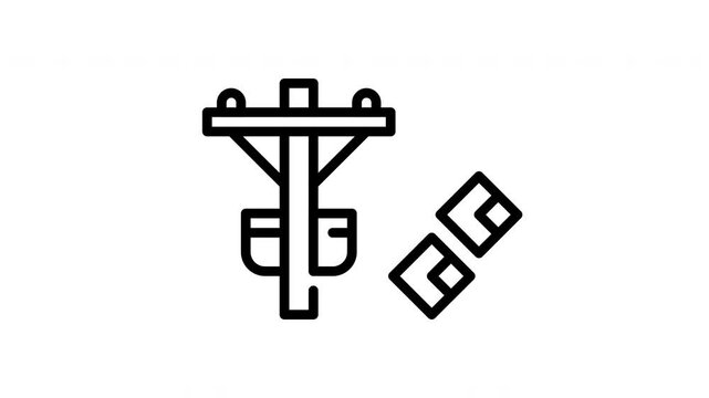 icon line motion graphic design creative