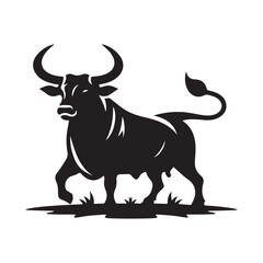 ox Farms icon set logo illustration vector template Design black
