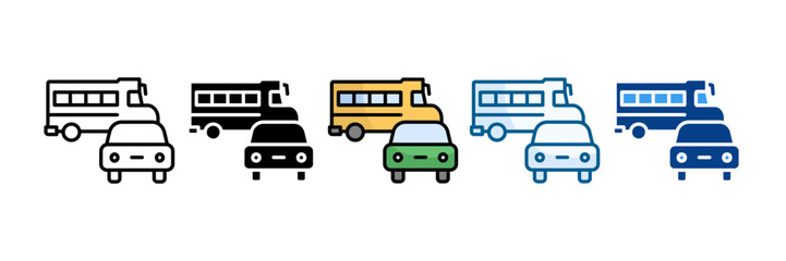 Charging Point Icon Set Multiple Style Collection