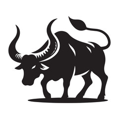 ox Farms icon set logo illustration vector template Design black
