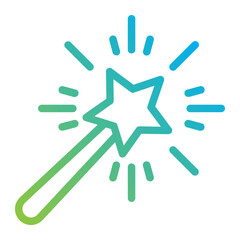 Magic Wand Line gradient icon