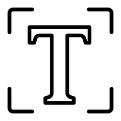 Text Tool Line icon