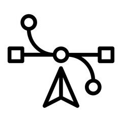 Bezier Tool Line icon © Yan