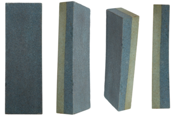 Isolated set of grindstone on white background