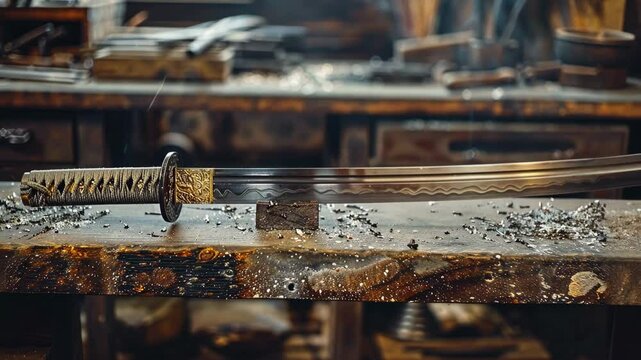 Handcrafting a traditional Japanese sword