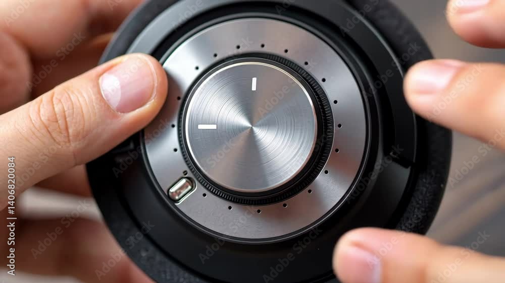 Aufkleber enhancing audio device control for volume adjustment improves hands free communication in call cente