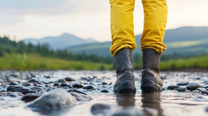 Geologists exploring water sources impacted by global warming in rural landscapes detailed insights on climate change