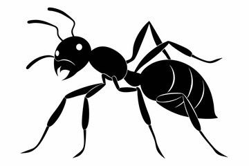 ant on white background