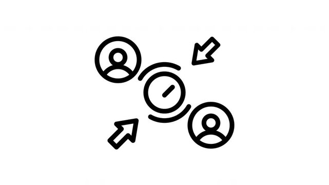 icon line motion graphic interaction