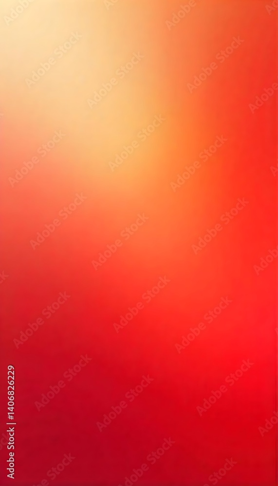 Poster gradient blend of warm colors going from soft yellow to intense red