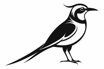 bee eater silhouette line art vector illustration