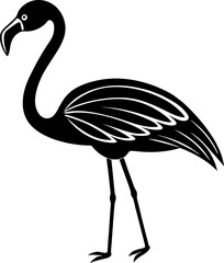 vector illustration of a flamingo