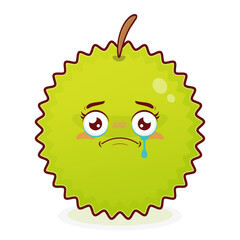 durian crying face cartoon cute