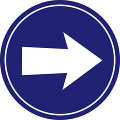 Traffic Signs and Rules 1 Directional Right Turn Sign