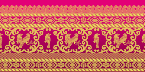 beautiful graphic saree design and this sari design is in Indian style which is for textile fashion industry and it can be used as wallpaper backdrop and website bg this style is originated in india 