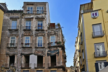Napoli, strade, case palazzi e vicoli del Centro Storico - Campania