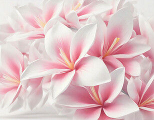 Beautiful Plumeria, Flower Background - 플루메리아, 러브하와이 꽃 배경