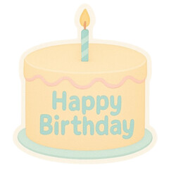 birthday cake with candles