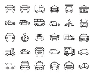 Modern Car Drive Line Art Pack