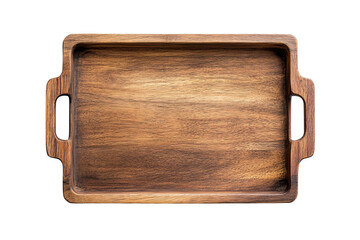 Isolated Wooden tray