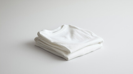 Minimalist Flat Lay of a White Tee
