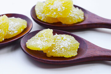 Steamed cassava cake. Thai dessert