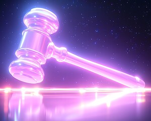 Judge's Gavel, Neon Glow