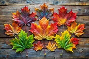 Maple leaves creative art