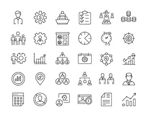 Change Management Icons for Business Strategy