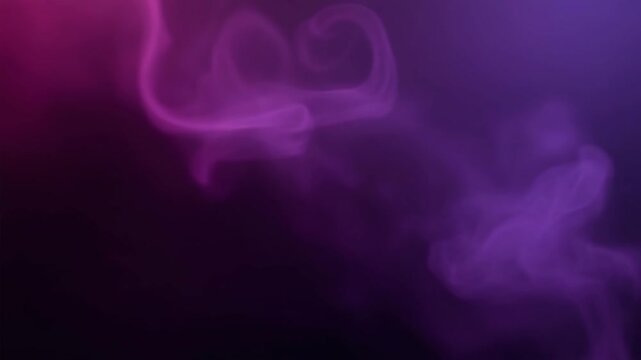 Colorful Abstract Smoke Flowing in Air with Purple and Pink Hues Creating a Dreamy Background for Artistic Designs and Visual Effects
