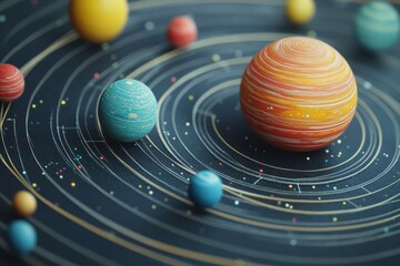 planets in space of solar system