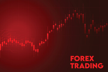 Fototapeta premium stock market and exchange background with chart diagram for investment