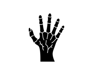 creative details Zombie Hand Icon Vector Illustration